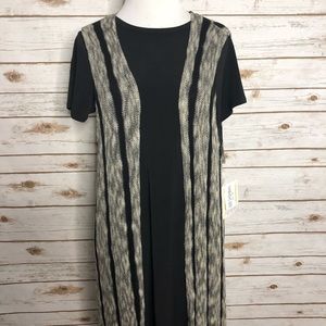 NWT LuLaRoe Solid Black XS Carly and Medium Joy